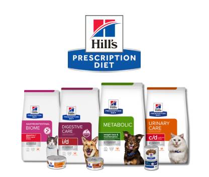 Hill's Pet Prescription Diet ürün yelpazesi