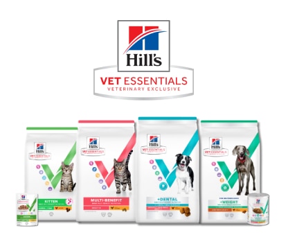 Hill's Pet Vet Essentials ürün yelpazesi